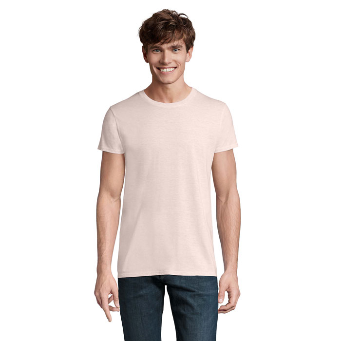 Tshirt coton bio promotionnel homme 150g - CRUSADER rose chiné
